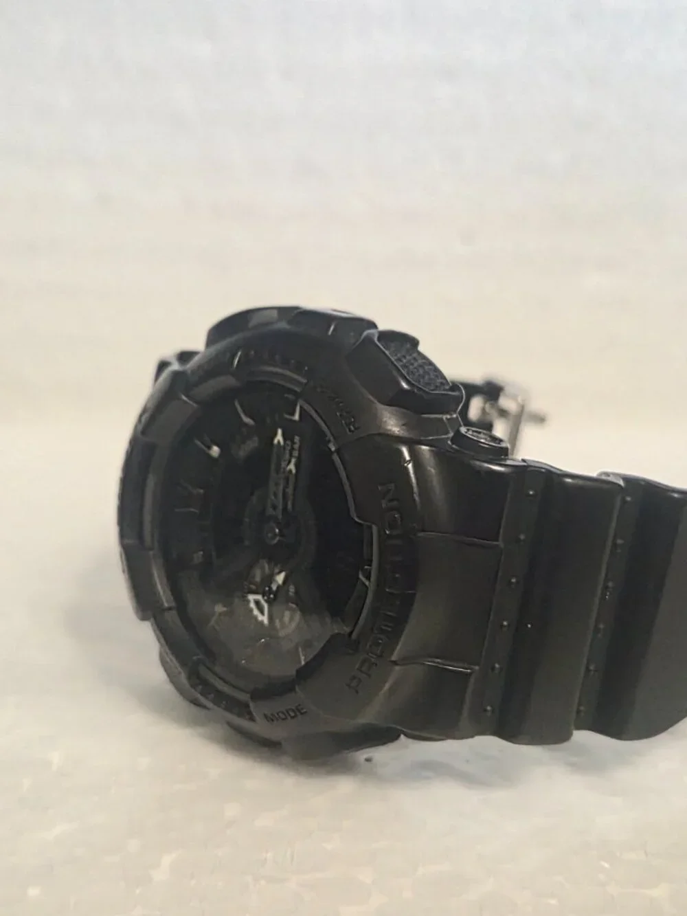 Casio G Shock Matte Black analog and digital